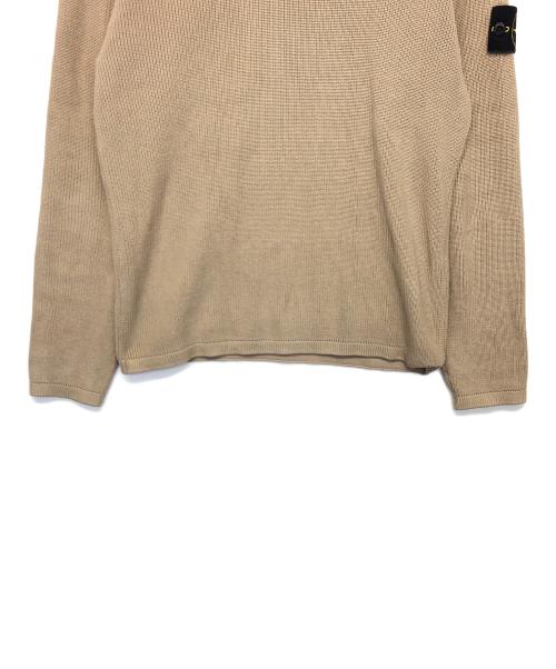 STONE ISLAND（ストーンアイランド）STONE ISLAND (ストーンアイランド) 薄手ニット ベージュ サイズ:Mの古着・服飾アイテム