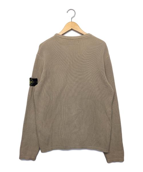 STONE ISLAND（ストーンアイランド）STONE ISLAND (ストーンアイランド) 薄手ニット ベージュ サイズ:Mの古着・服飾アイテム