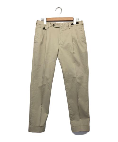 PT01（ピーティーゼロウーノ）PT01 (ピーティーゼロウーノ) BEAMS F (ビームスエフ) トラウザーパンツ ベージュ サイズ:48の古着・服飾アイテム