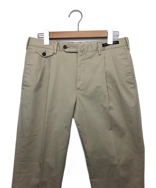 PT01（ピーティーゼロウーノ）PT01 (ピーティーゼロウーノ) BEAMS F (ビームスエフ) トラウザーパンツ ベージュ サイズ:48の古着・服飾アイテム