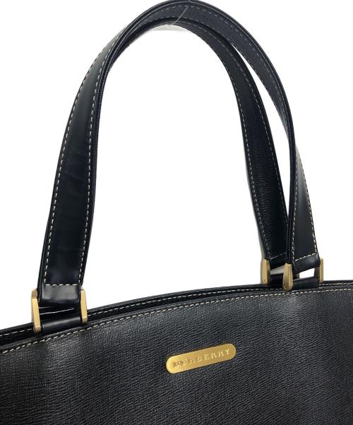 BURBERRY（バーバリー）BURBERRY (バーバリー) ハンドバッグ ブラックの古着・服飾アイテム