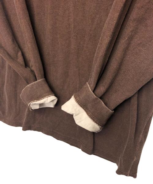 THE NORTH FACE（ザ ノース フェイス）THE NORTH FACE (ザ ノース フェイス) SUPREME (シュプリーム) 長袖カットソー ブラウン サイズ:Lの古着・服飾アイテム