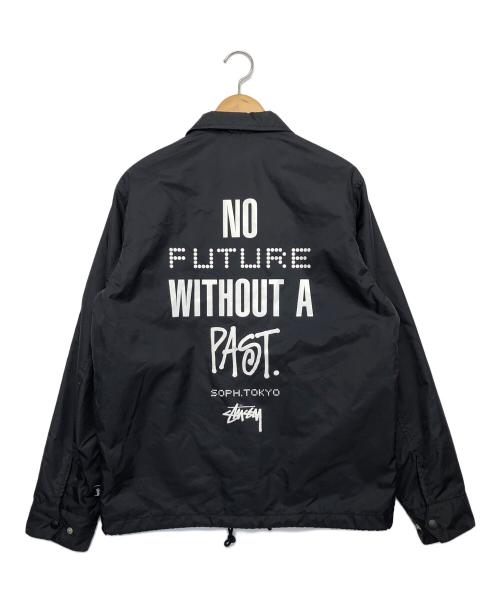 stussy（ステューシー）stussy (ステューシー) SOPH. (ソフ) コーチジャケット ブラック サイズ:Sの古着・服飾アイテム
