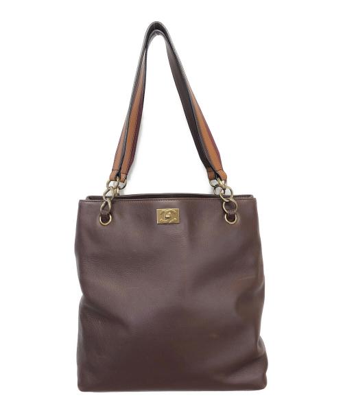 CHANEL（シャネル）CHANEL (シャネル) ハンドバッグ ブラウンの古着・服飾アイテム