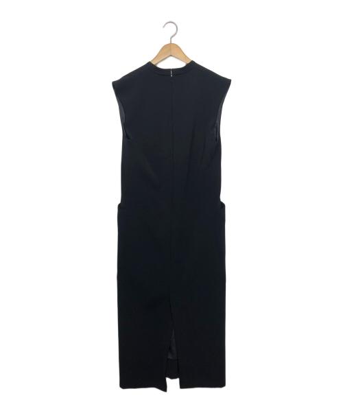 anuans（アニュアンス）anuans (アニュアンス) ノースリーブ・キャミソールワンピース ブラック サイズ:Sの古着・服飾アイテム