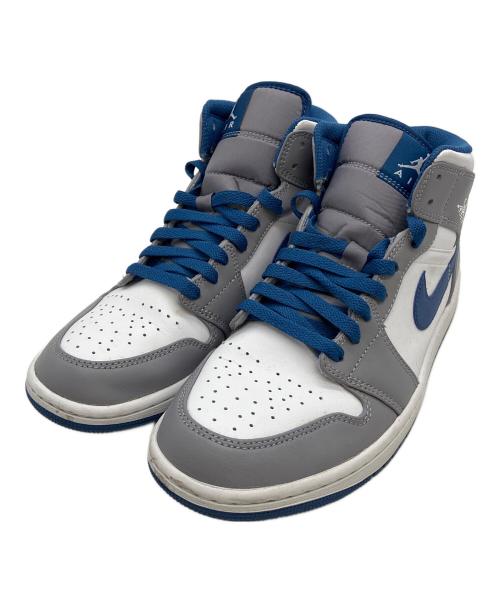 NIKE（ナイキ）NIKE (ナイキ) AIR JORDAN1　スニーカー グレー×ブルー サイズ:26.5cmの古着・服飾アイテム