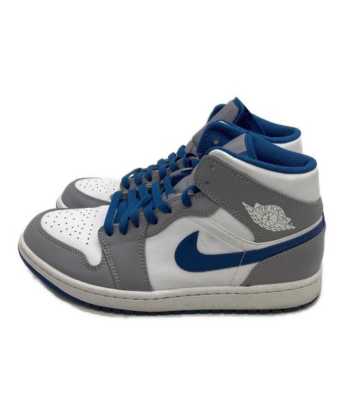 NIKE（ナイキ）NIKE (ナイキ) AIR JORDAN1　スニーカー グレー×ブルー サイズ:26.5cmの古着・服飾アイテム