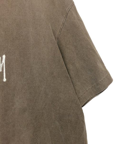 stussy（ステューシー）stussy (ステューシー) USA製 バックプリント　半袖カットソー ブラウン サイズ:L　の古着・服飾アイテム