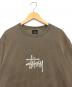 stussy (ステューシー) USA製 バックプリント　半袖カットソー ブラウン サイズ:L　：12000円