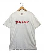 SUPREMEシュプリーム）の古着「play dead 半袖Tシャツ」｜ホワイト