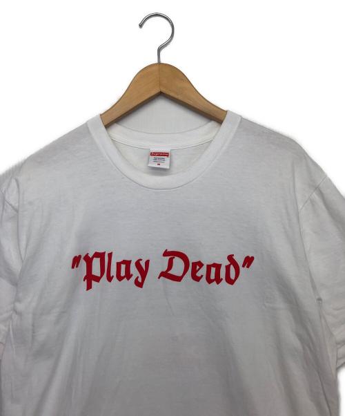 SUPREME（シュプリーム）SUPREME (シュプリーム) play dead 半袖Tシャツ ホワイト サイズ:Mの古着・服飾アイテム