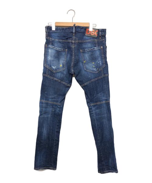 DSQUARED2（ディースクエアード）DSQUARED2 (ディースクエアード) Tidy Biker　デニムパンツ インディゴ サイズ:48の古着・服飾アイテム