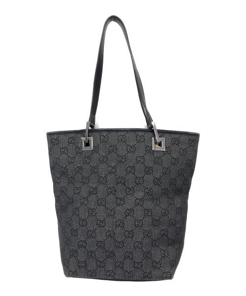 GUCCI（グッチ）GUCCI (グッチ) GG　トートバッグ ブラックの古着・服飾アイテム