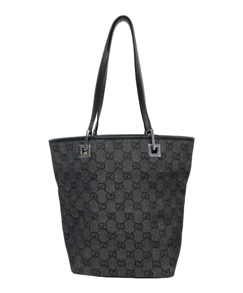 GUCCI（グッチ）GUCCI (グッチ) GG　トートバッグ ブラックの古着・服飾アイテム
