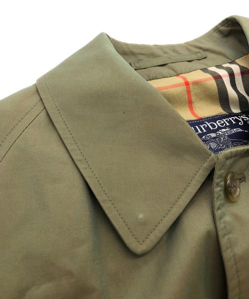 Burberry's（バーバリー）Burberry's (バーバリーズ) ステンカラーコート オリーブ サイズ:不明の古着・服飾アイテム