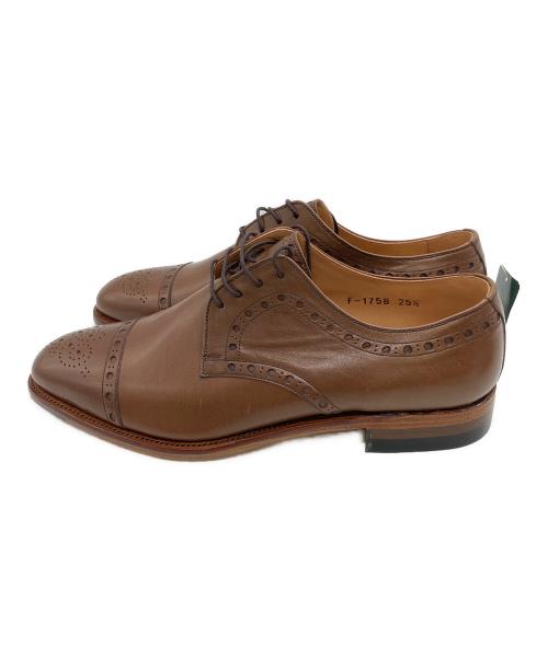 SCOTCH GRAIN（スコッチグレイン）SCOTCH GRAIN (スコッチグレイン) ストレートチップシューズ ブラウン サイズ:25 1/2の古着・服飾アイテム