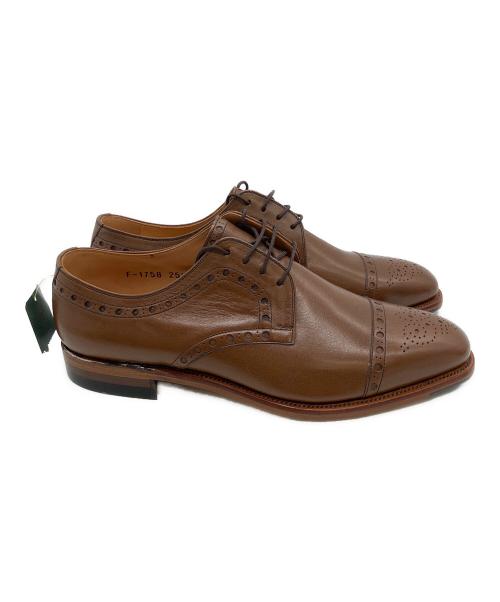 SCOTCH GRAIN（スコッチグレイン）SCOTCH GRAIN (スコッチグレイン) ストレートチップシューズ ブラウン サイズ:25 1/2の古着・服飾アイテム