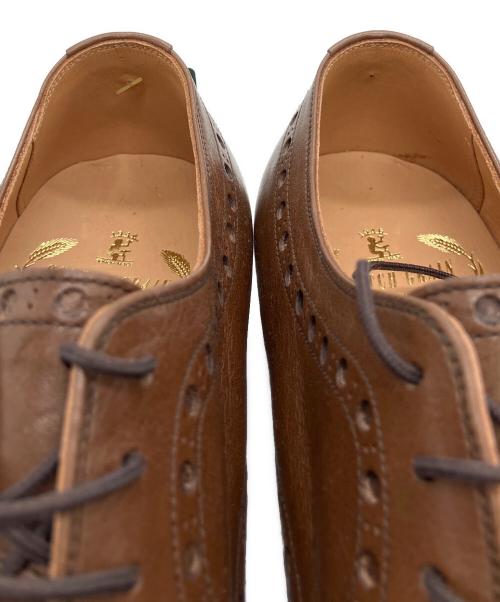 SCOTCH GRAIN（スコッチグレイン）SCOTCH GRAIN (スコッチグレイン) ストレートチップシューズ ブラウン サイズ:25 1/2の古着・服飾アイテム
