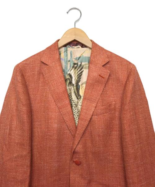 ETRO（エトロ）ETRO (エトロ) テーラードジャケット オレンジ サイズ:48の古着・服飾アイテム