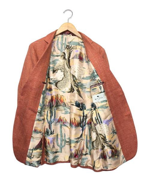 ETRO（エトロ）ETRO (エトロ) テーラードジャケット オレンジ サイズ:48の古着・服飾アイテム