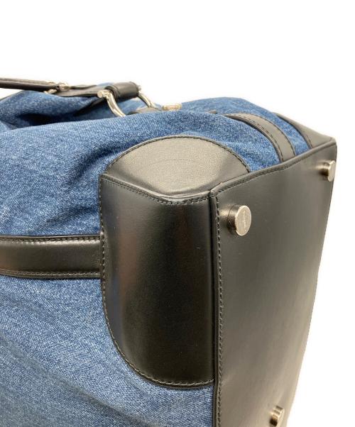 Salvatore Ferragamo（サルヴァトーレ フェラガモ）Salvatore Ferragamo (サルヴァトーレ フェラガモ) サルヴァトーレ フェラガモ　デニム地　ボストンバッグ インディゴの古着・服飾アイテム