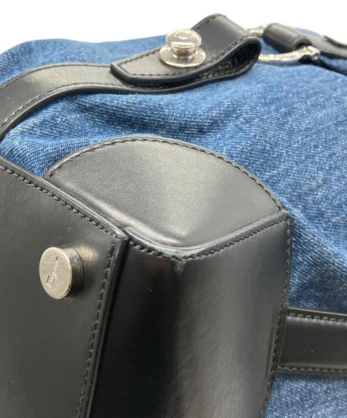 Salvatore Ferragamo（サルヴァトーレ フェラガモ）Salvatore Ferragamo (サルヴァトーレ フェラガモ) サルヴァトーレ フェラガモ　デニム地　ボストンバッグ インディゴの古着・服飾アイテム