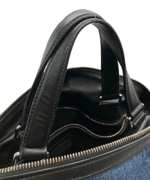 Salvatore Ferragamo（サルヴァトーレ フェラガモ）Salvatore Ferragamo (サルヴァトーレ フェラガモ) サルヴァトーレ フェラガモ　デニム地　ボストンバッグ インディゴの古着・服飾アイテム