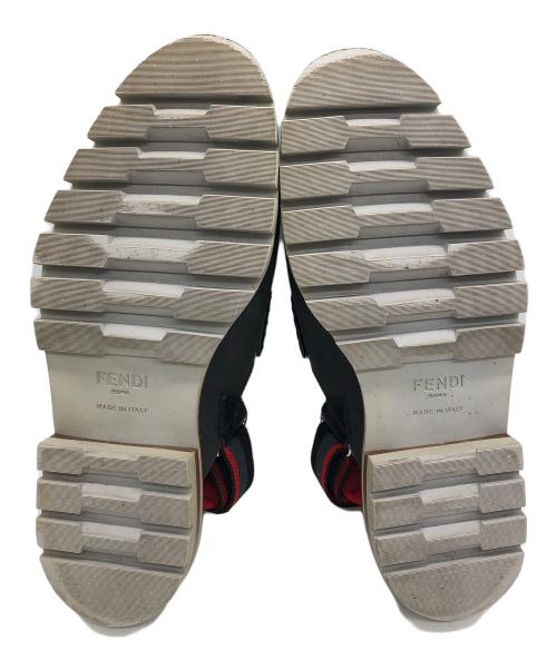 FENDI（フェンディ）FENDI (フェンディ) レザーバックストラップサンダル ブラック サイズ:7の古着・服飾アイテム