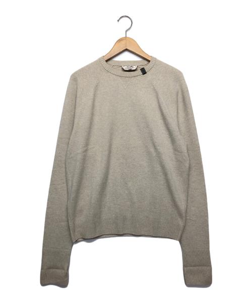 HERMES（エルメス）HERMES (エルメス) 薄手ニット ベージュ サイズ:Mの古着・服飾アイテム