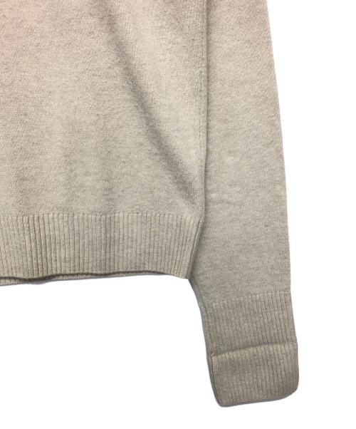 HERMES（エルメス）HERMES (エルメス) 薄手ニット ベージュ サイズ:Mの古着・服飾アイテム