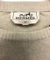 中古・古着 HERMES (エルメス) 薄手ニット ベージュ サイズ:M：28000円