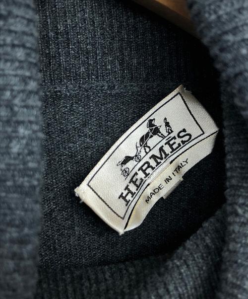 HERMES（エルメス）HERMES (エルメス) 薄手ニット ブラック サイズ:Mの古着・服飾アイテム