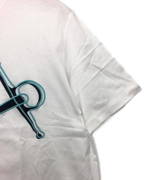 HERMES（エルメス）HERMES (エルメス) プリント刺繍tシャツ ホワイト サイズ:Mの古着・服飾アイテム