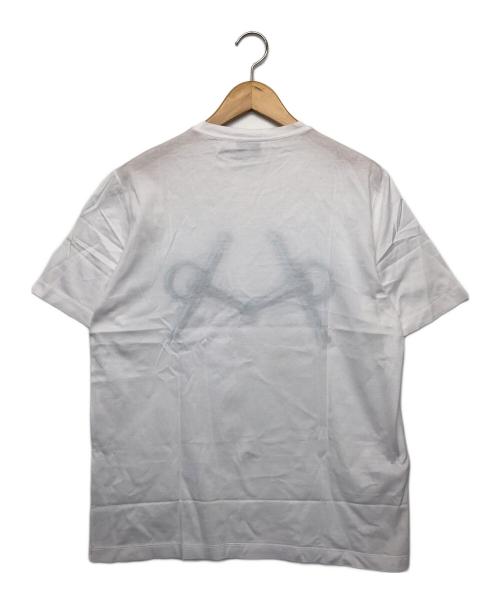 HERMES（エルメス）HERMES (エルメス) プリント刺繍tシャツ ホワイト サイズ:Mの古着・服飾アイテム