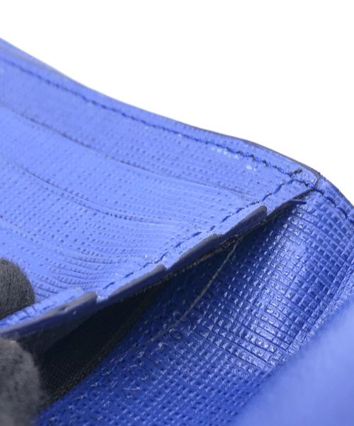 FENDI（フェンディ）FENDI (フェンディ) 2つ折り財布 ブルー×ブラックの古着・服飾アイテム