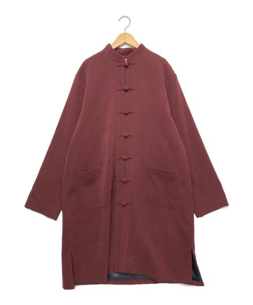 ARTWARP（ARTWARP）ARTWARP (ARTWARP) チャイナコート バーガンディー サイズ:２の古着・服飾アイテム