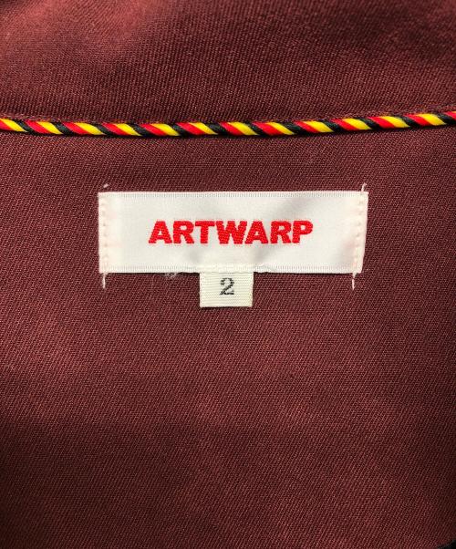 ARTWARP（ARTWARP）ARTWARP (ARTWARP) チャイナコート バーガンディー サイズ:２の古着・服飾アイテム