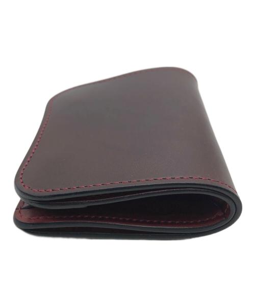 WILDSWANS（ワイルドスワンズ）WILDSWANS (ワイルドスワンズ) コンパクトウォレット ブラウン×レッドの古着・服飾アイテム