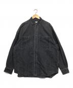 MAISON SPECIALメゾンスペシャル）の古着「デニムシャツ」｜ブラック