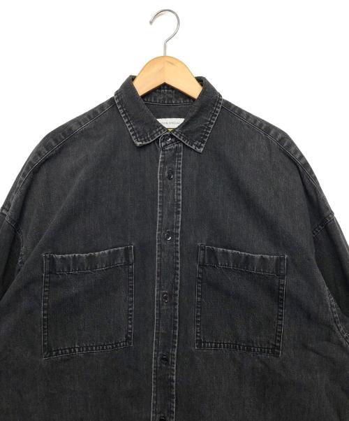 MAISON SPECIAL（メゾンスペシャル）MAISON SPECIAL (メゾンスペシャル) デニムシャツ ブラック サイズ:46の古着・服飾アイテム