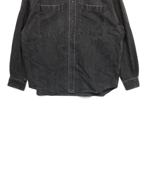 MAISON SPECIAL（メゾンスペシャル）MAISON SPECIAL (メゾンスペシャル) デニムシャツ ブラック サイズ:46の古着・服飾アイテム