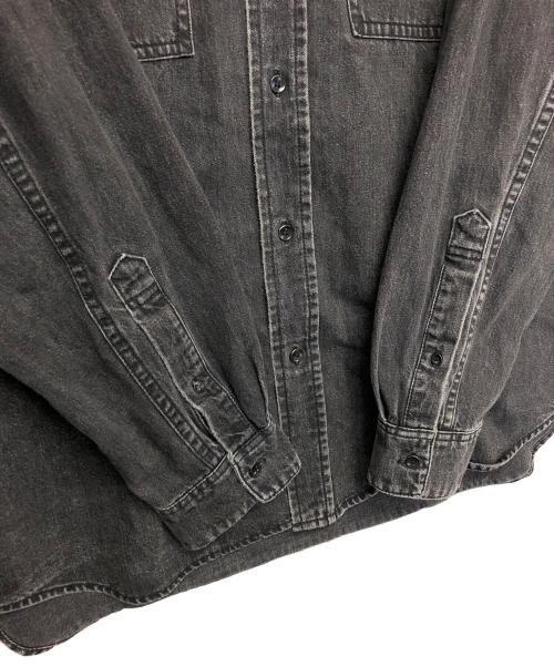 MAISON SPECIAL（メゾンスペシャル）MAISON SPECIAL (メゾンスペシャル) デニムシャツ ブラック サイズ:46の古着・服飾アイテム