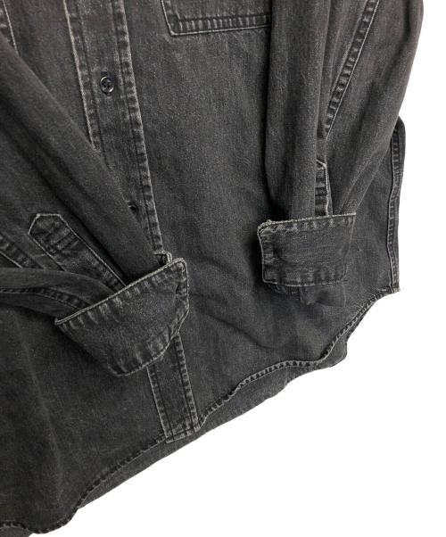 MAISON SPECIAL（メゾンスペシャル）MAISON SPECIAL (メゾンスペシャル) デニムシャツ ブラック サイズ:46の古着・服飾アイテム