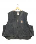 CarHarttカーハート）の古着「ダックボアベスト　USA製」｜グレー