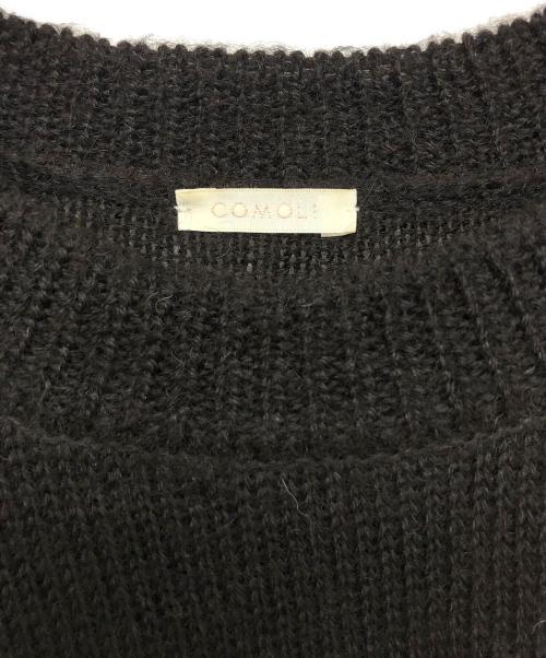 COMOLI（コモリ）COMOLI (コモリ) ブラックアルパカ クルーネックニット 21AW ブラック サイズ:FREEの古着・服飾アイテム