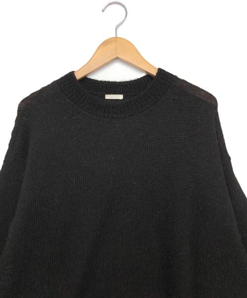 COMOLI（コモリ）COMOLI (コモリ) ブラックアルパカ クルーネックニット 21AW ブラック サイズ:FREEの古着・服飾アイテム