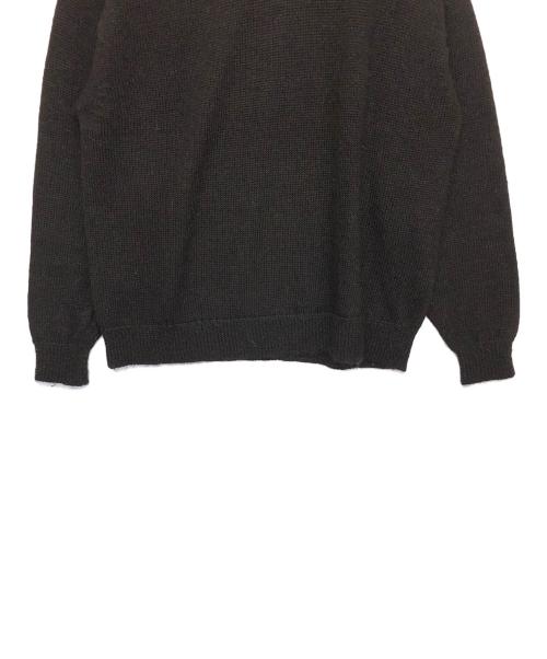 COMOLI（コモリ）COMOLI (コモリ) ブラックアルパカ クルーネックニット 21AW ブラック サイズ:FREEの古着・服飾アイテム