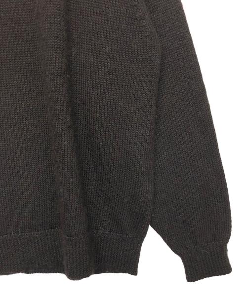 COMOLI（コモリ）COMOLI (コモリ) ブラックアルパカ クルーネックニット 21AW ブラック サイズ:FREEの古着・服飾アイテム