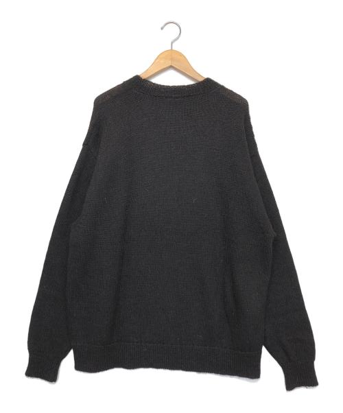 COMOLI（コモリ）COMOLI (コモリ) ブラックアルパカ クルーネックニット 21AW ブラック サイズ:FREEの古着・服飾アイテム