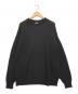 COMOLI（コモリ）の古着「ブラックアルパカ クルーネックニット 21AW」｜ブラック